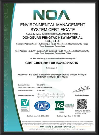Chứng nhận ISO14001:2015